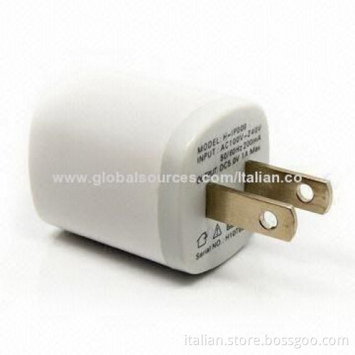 12-24V DC USB mobile travel charger, made of ABS, 5V/1A rated output